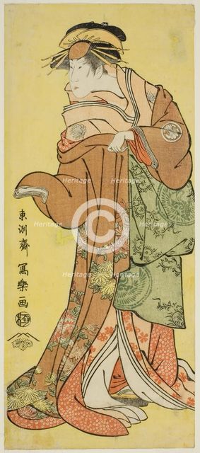 Segawa Kikunojo III in the Role of Courtesan Katsuragi, c. 1795. Creator: Tôshûsai Sharaku.