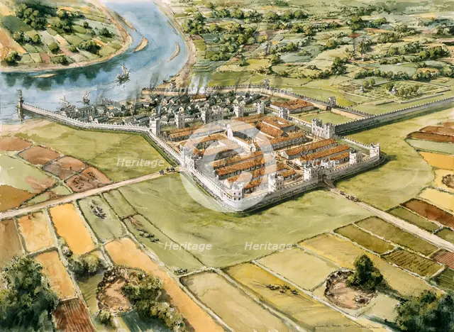 Segedunum Roman Fort, c3rd century, (c1990-2010) Artist: Peter Dunn.