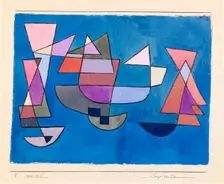 Segelschiffe (Bateaux à voile), 1927. Creator: Klee, Paul (1879-1940)