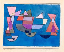 Segelschiffe (Bateaux à voile), 1927. Creator: Klee, Paul (1879-1940)