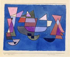 Segelschiffe (Bateaux à voile), 1927. Creator: Klee, Paul (1879-1940)