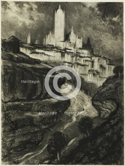 Segovia, c. 1903. Creator: Joseph J Pennell.