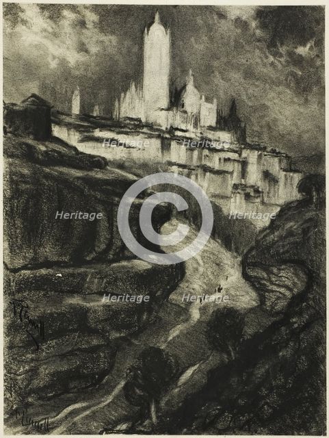 Segovia, c. 1903. Creator: Joseph J Pennell.