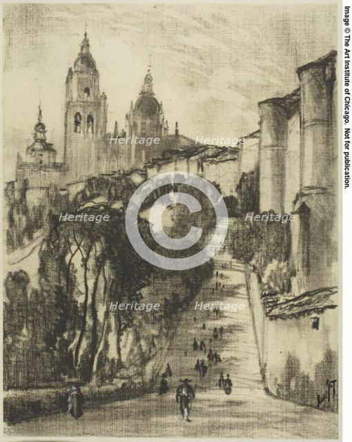 Segovia from the Corner Tower, c. 1903. Creator: Joseph J Pennell.