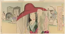 Sei Shonagon, from the series Ancient Patterns (Kodai moyo), Japan, Meiji period (1896-1912), 1896. Creator: Kobayashi Kiyochika
