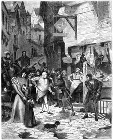 Seigni Joan, rue de Petit Chastelet, France, 14th century (1882-1884). Artist: J Ettling