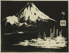 Seikenji Fuji, from the series "Mirror of Stone Rubbings of Views of the Provinces..., n.d. Creator: Ando Hiroshige