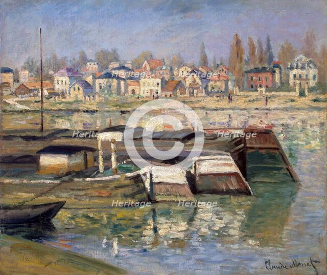 'Seine at Asnières', 1873.  Artist: Claude Monet