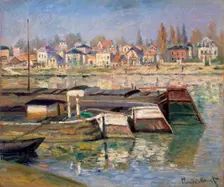 Seine at Asnières 1873. Artist: Claude Monet