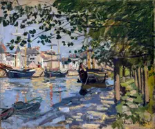 Seine at Rouen 1872. Artist: Claude Monet
