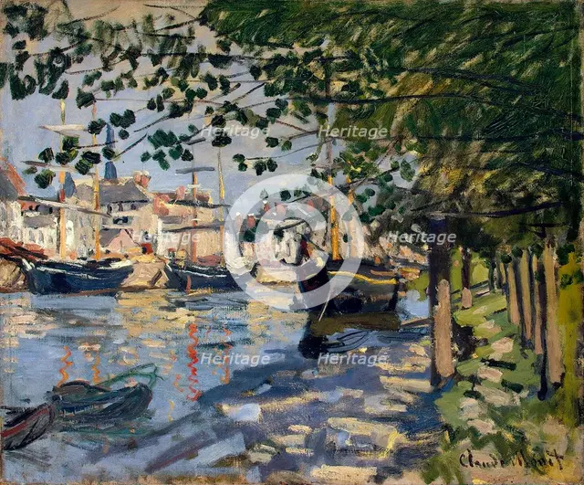 Seine at Rouen, 1872. Artist: Monet, Claude (1840-1926)