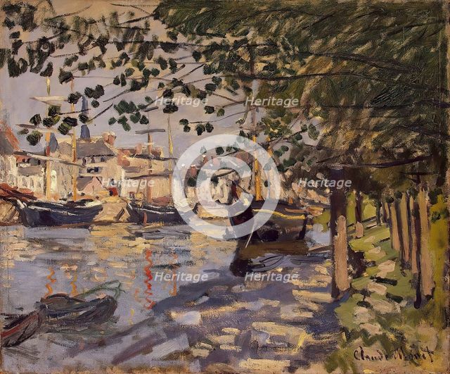 Seine at Rouen, 1872. Creator: Claude Monet.