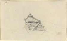 Seine Boat for "Le Pont-au-Change", probably c. 1854. Creator: Charles Meryon