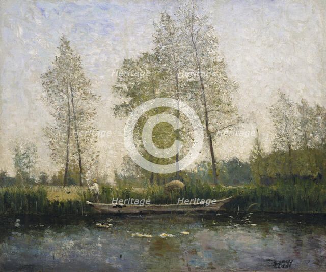 Seine. Motif from St Germain, 1877. Creator: Carl Fredrik Hill.