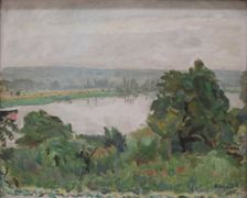 Seine near Vernon, 1911. Creator: Pierre Bonnard
