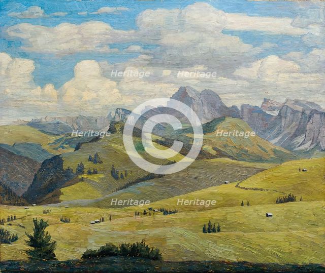 Seiser Alm (South Tyrol), 1914. Creator: Max Kahrer.