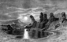 Sekhets with the Moonlight, Egypt 1877. Artist: Ernest Heyn