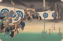 Seki, Stations No. 48, ca. 1834., ca. 1834. Creator: Ando Hiroshige