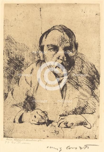 Selbstbildnis (Self-Portrait), 1912. Creator: Lovis Corinth.