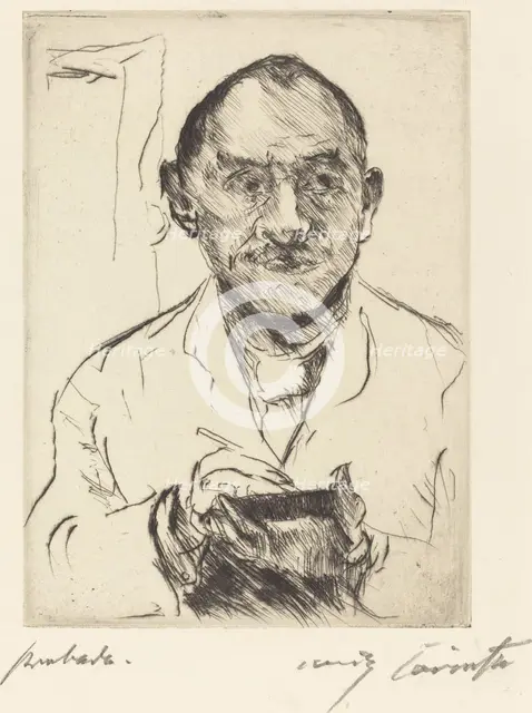 Selbstbildnis (Self-Portrait), 1915. Creator: Lovis Corinth.