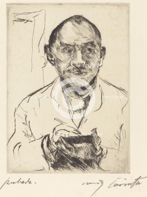 Selbstbildnis (Self-Portrait), 1915. Creator: Lovis Corinth.