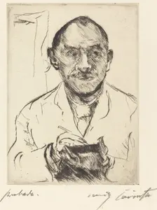 Selbstbildnis (Self-Portrait), 1915. Creator: Lovis Corinth