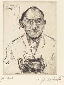 Selbstbildnis (Self-Portrait), 1915. Creator: Lovis Corinth