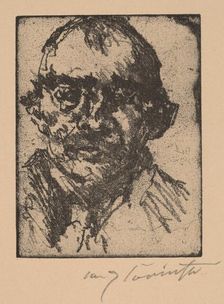 Selbstbildnis (Self-Portrait), 1920-1921. Creator: Lovis Corinth
