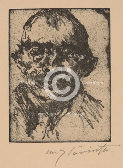 Selbstbildnis (Self-Portrait), 1920-1921. Creator: Lovis Corinth.