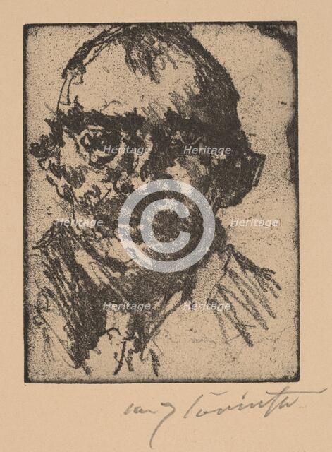 Selbstbildnis (Self-Portrait), 1920-1921. Creator: Lovis Corinth.