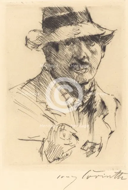 Selbstbildnis (Self-Portrait), 1920. Creator: Lovis Corinth.