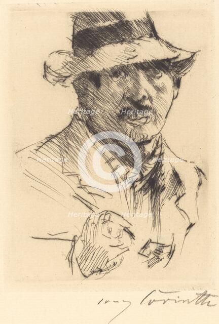 Selbstbildnis (Self-Portrait), 1920. Creator: Lovis Corinth.