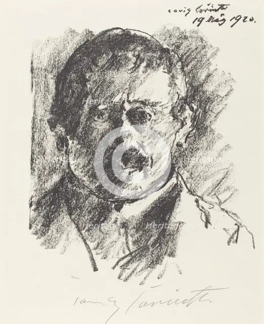 Selbstbildnis (Self-Portrait), 1920. Creator: Lovis Corinth.