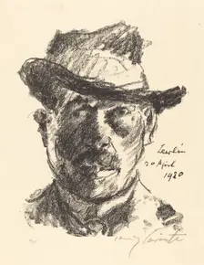 Selbstbildnis (Self-Portrait), 1920. Creator: Lovis Corinth