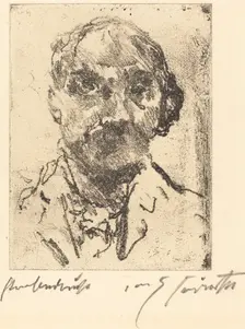 Selbstbildnis (Self-Portrait), 1921/1922. Creator: Lovis Corinth