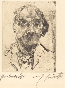 Selbstbildnis (Self-Portrait), 1921/1922. Creator: Lovis Corinth