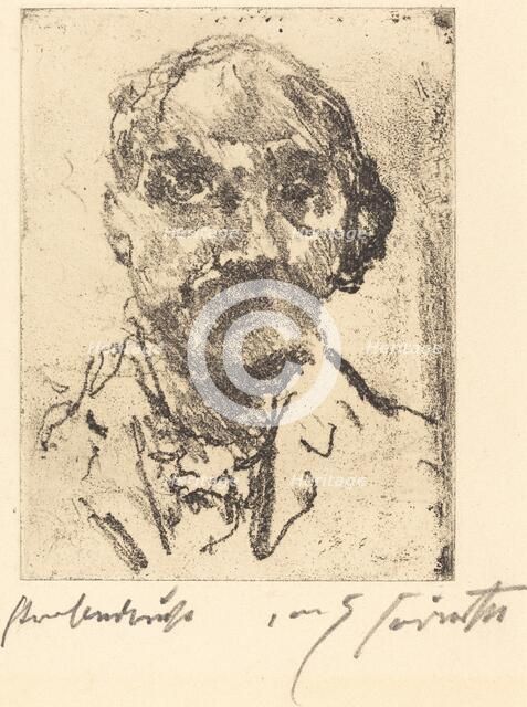 Selbstbildnis (Self-Portrait), 1921/1922. Creator: Lovis Corinth.