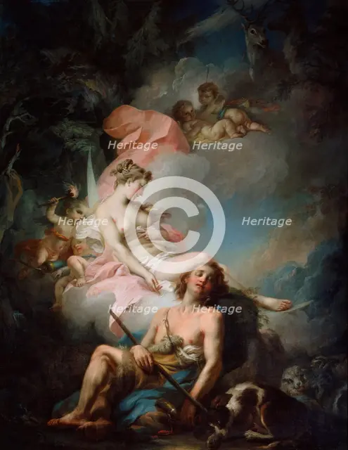 'Selene and Endymion', 1760s.  Artist: Stefano Torelli