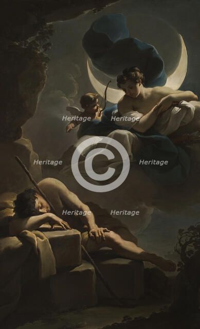 Selene and Endymion, c1770. Creator: Ubaldo Gandolfi.