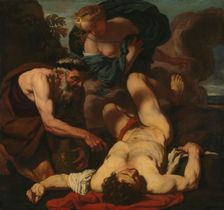 Selene and Endymion (formerly entitled The Death of Orion), 1660-1680. Creator: Johann Carl Loth