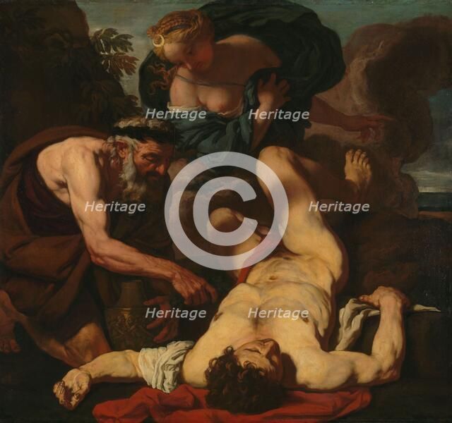 Selene and Endymion (formerly entitled The Death of Orion), 1660-1680. Creator: Johann Carl Loth.