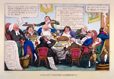 Select vestry comforts 1828. Artist: Thomas Jones