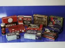 Selection of golf ball boxes, 20th century. Creator: Unknown