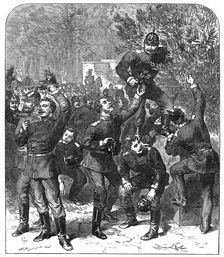 Self-crowned victors: a sketch in the Tuileries Gardens, Paris, 1871. Creator: Unknown