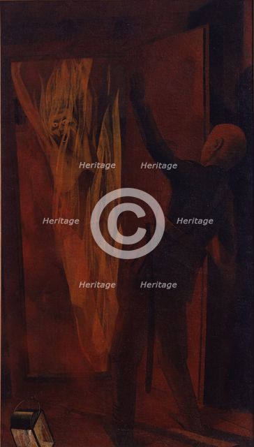 Self-immolation of a member of the terrorist organization People’s Will, 1928. Artist: Chupyatov, Leonid Terentievich (1890-1941)