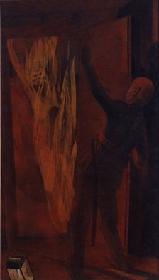 Self-immolation of a member of the terrorist organization People’s Will, 1928. Artist: Chupyatov, Leonid Terentievich (1890-1941)