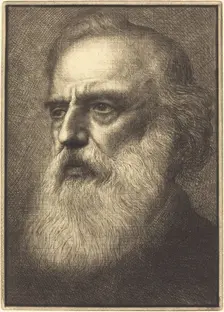 Self-Portrait, 4th plate. Creator: Alphonse Legros