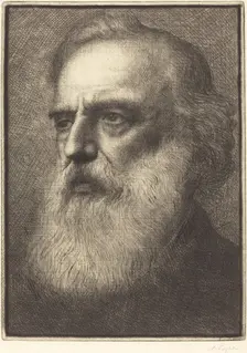 Self-Portrait, 4th plate. Creator: Alphonse Legros