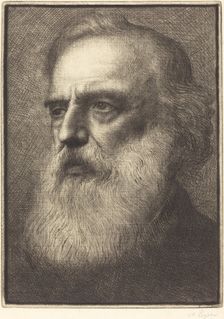 Self-Portrait, 4th plate. Creator: Alphonse Legros