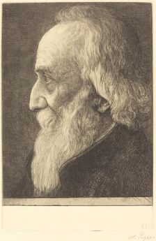 Self-Portrait, 13th plate, 1906. Creator: Alphonse Legros